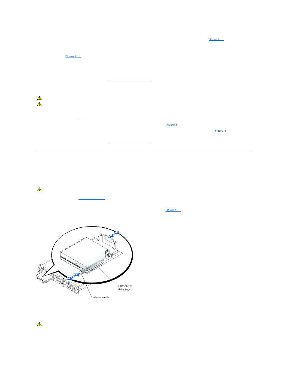 Cd and diskettes drives, Installing memory modules, Removing memory | Modules, Removing the cd/diskette drive tray, Replacing the cd/diskette drive tray | Dell PowerEdge 2650 User Manual | Page 41 / 65