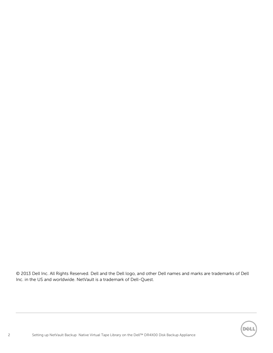 Dell PowerVault DR2000v User Manual | Page 2 / 63