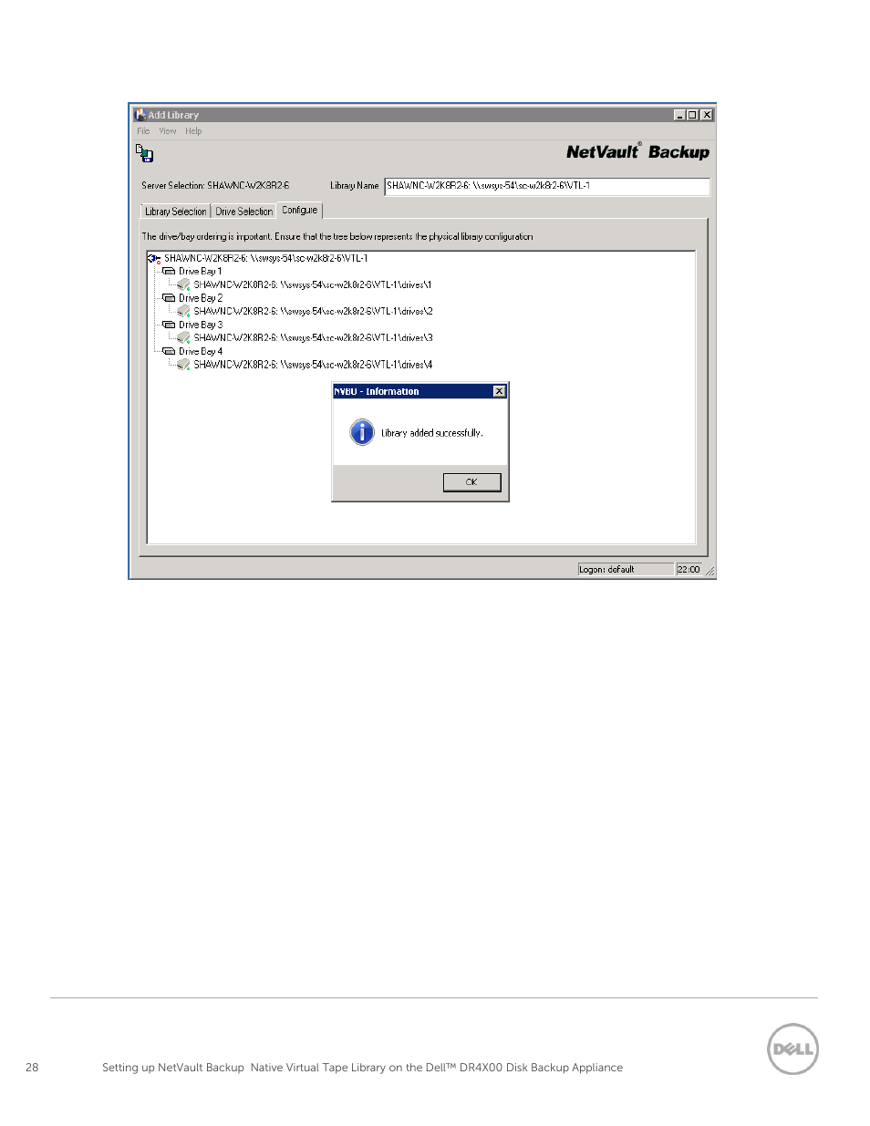 Dell PowerVault DR2000v User Manual | Page 28 / 63