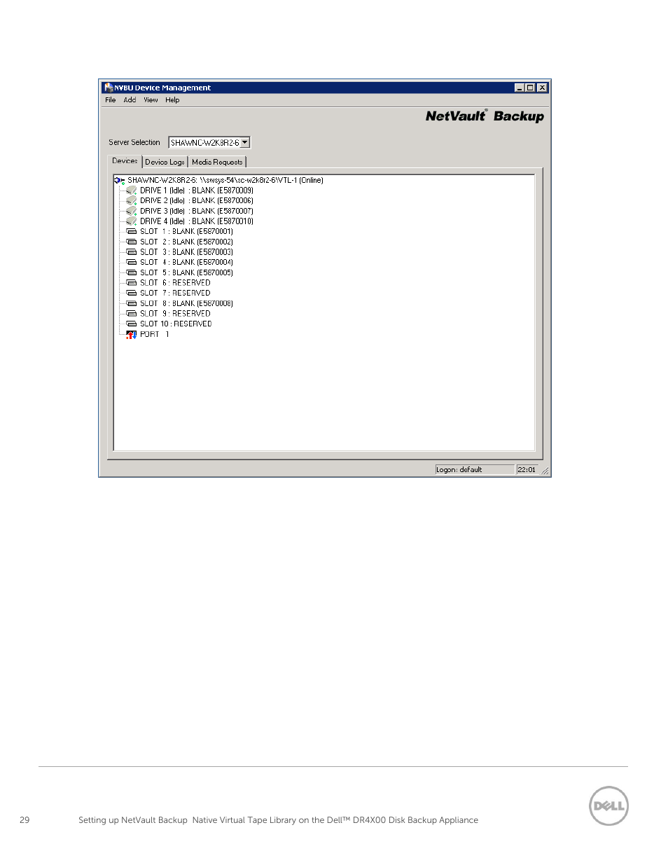 Dell PowerVault DR2000v User Manual | Page 29 / 63