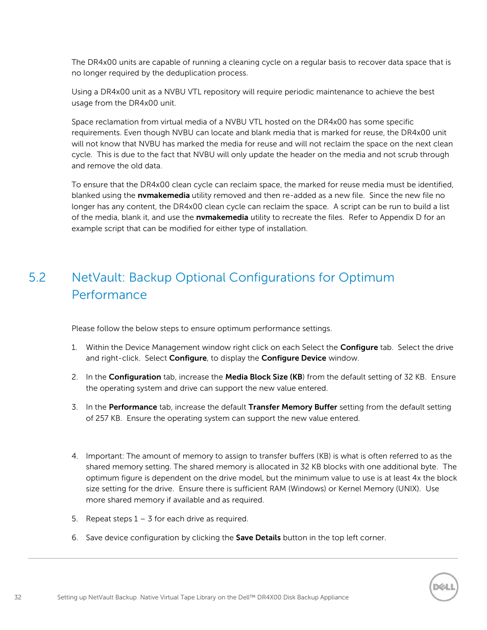 Dell PowerVault DR2000v User Manual | Page 32 / 63
