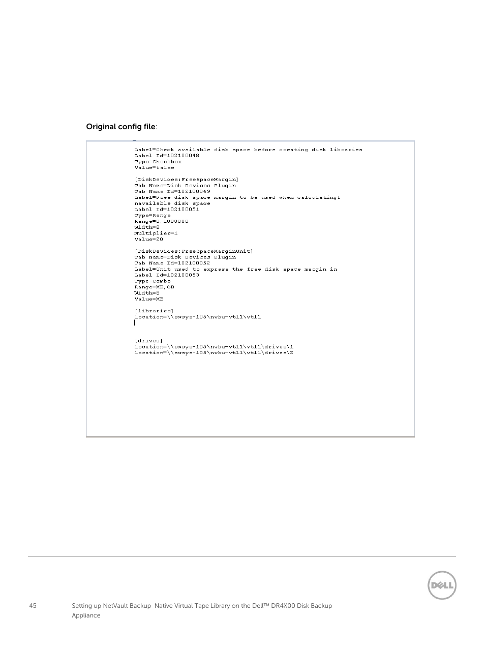 Dell PowerVault DR2000v User Manual | Page 45 / 63