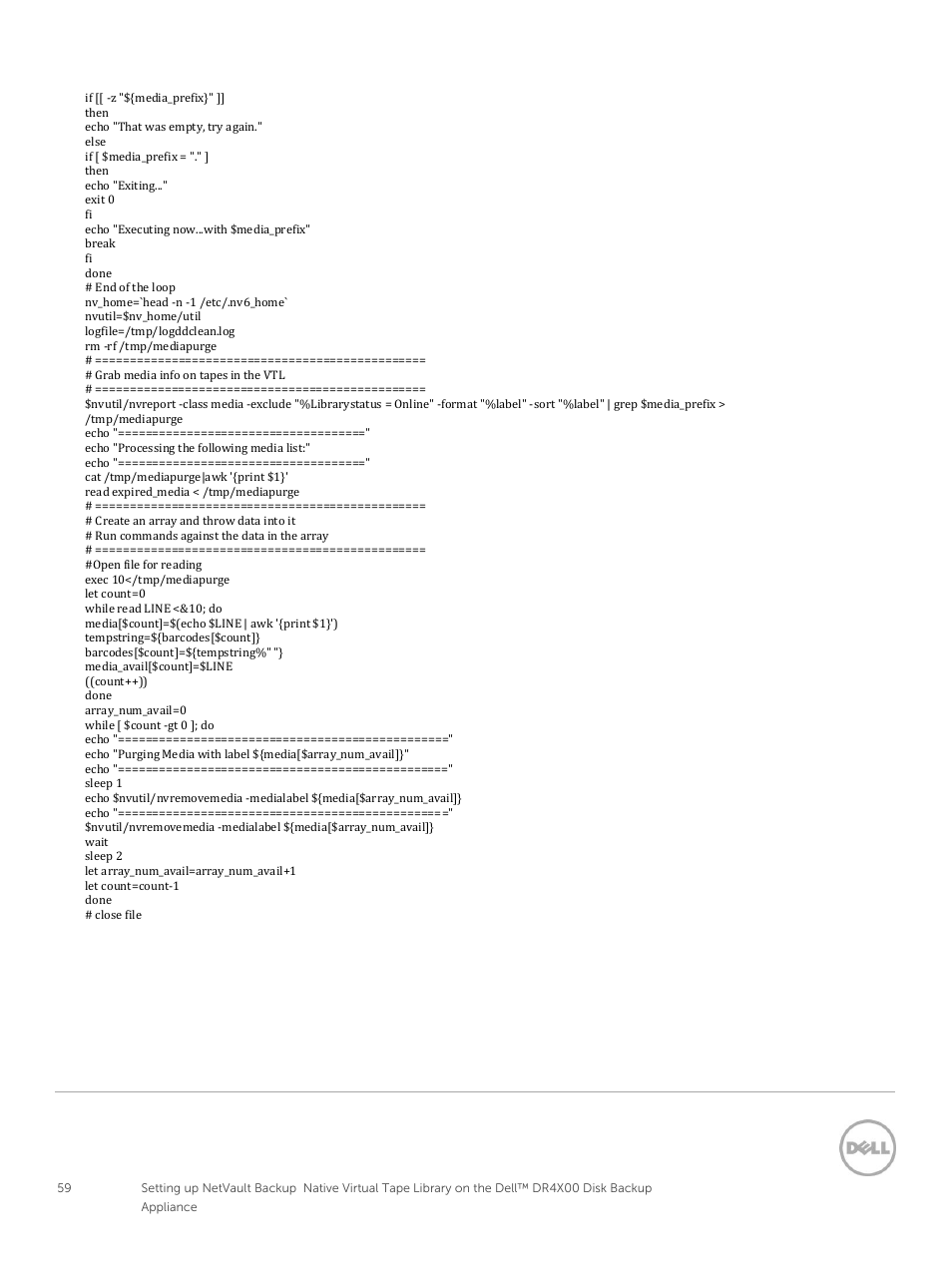 Dell PowerVault DR2000v User Manual | Page 59 / 63