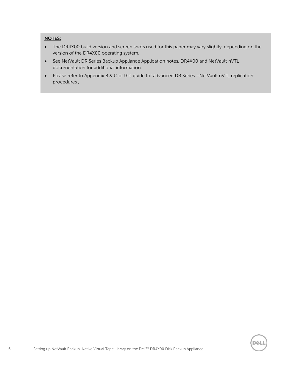 Dell PowerVault DR2000v User Manual | Page 6 / 63