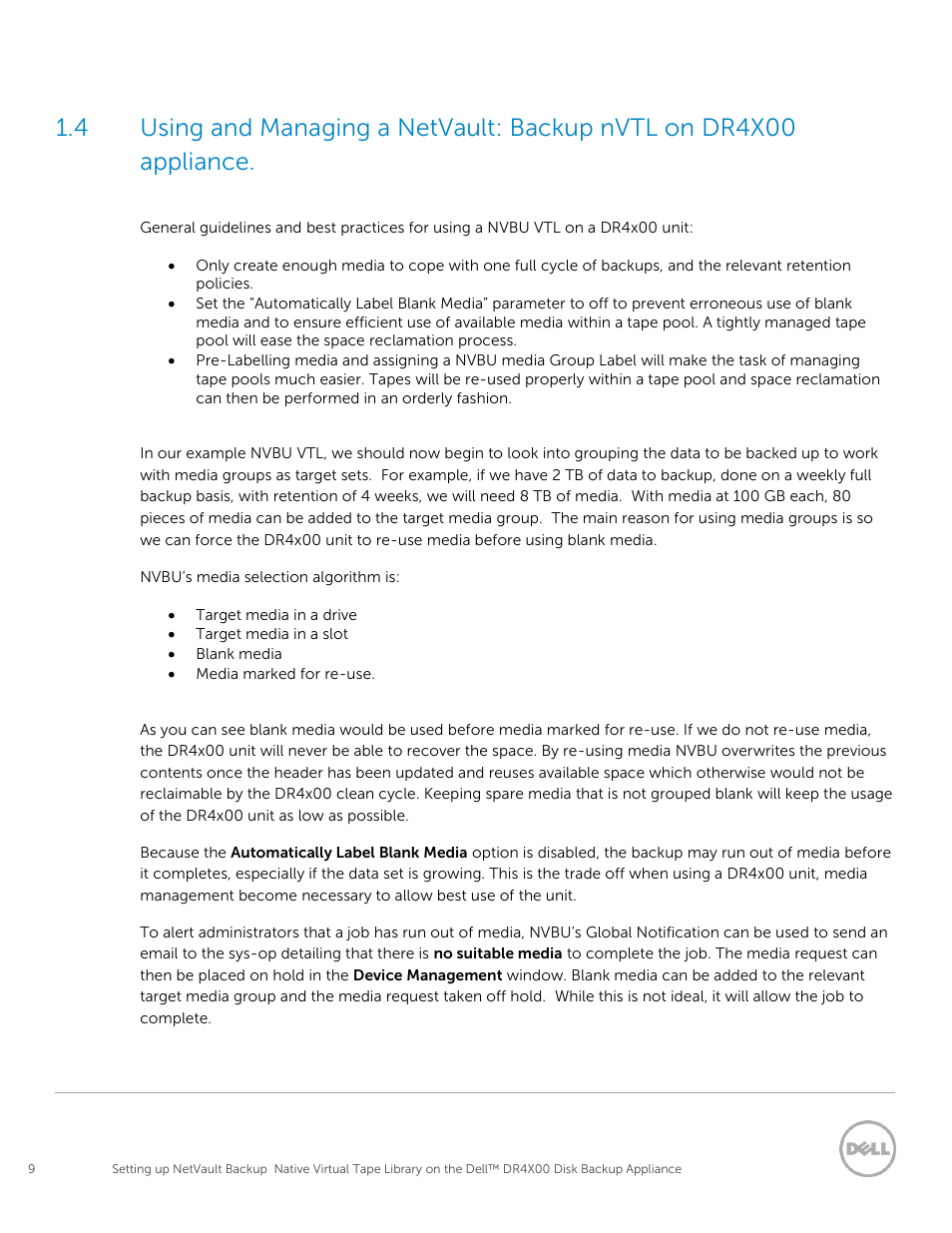 Dell PowerVault DR2000v User Manual | Page 9 / 63