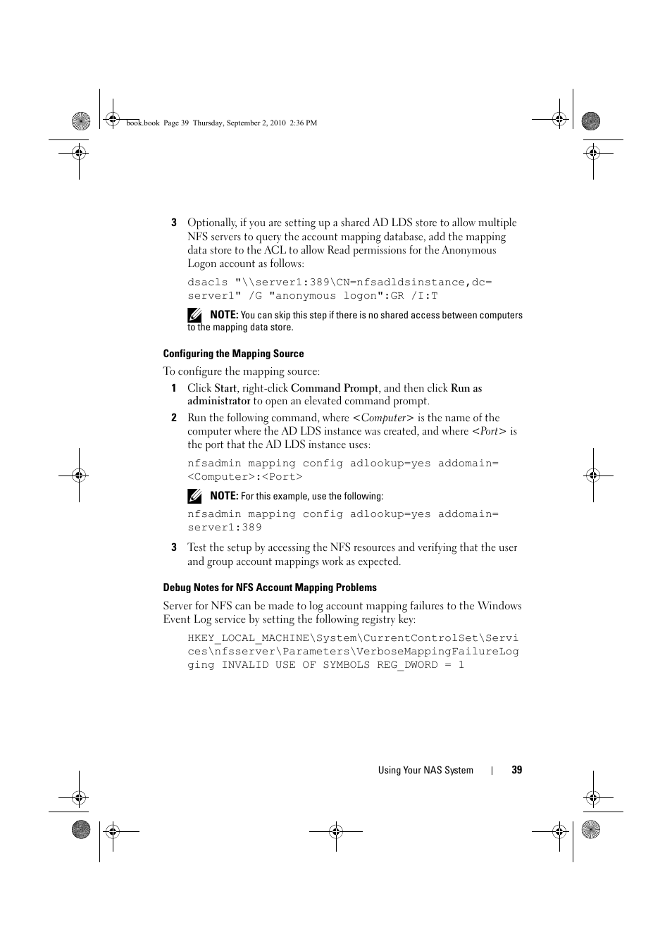 Dell PowerVault NX200 User Manual | Page 39 / 50