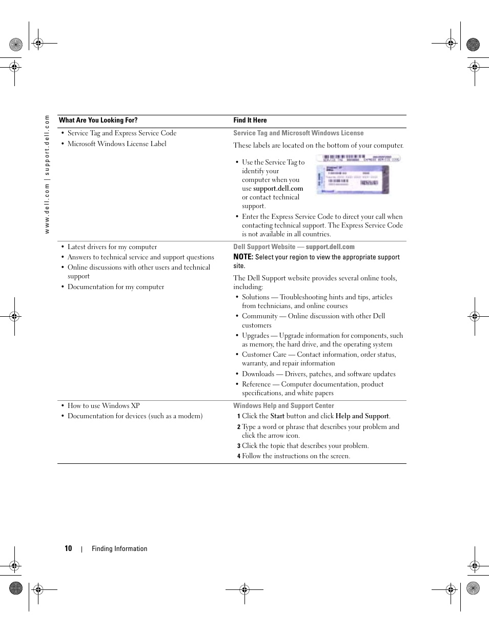 Dell Inspiron 9200 User Manual | Page 10 / 122