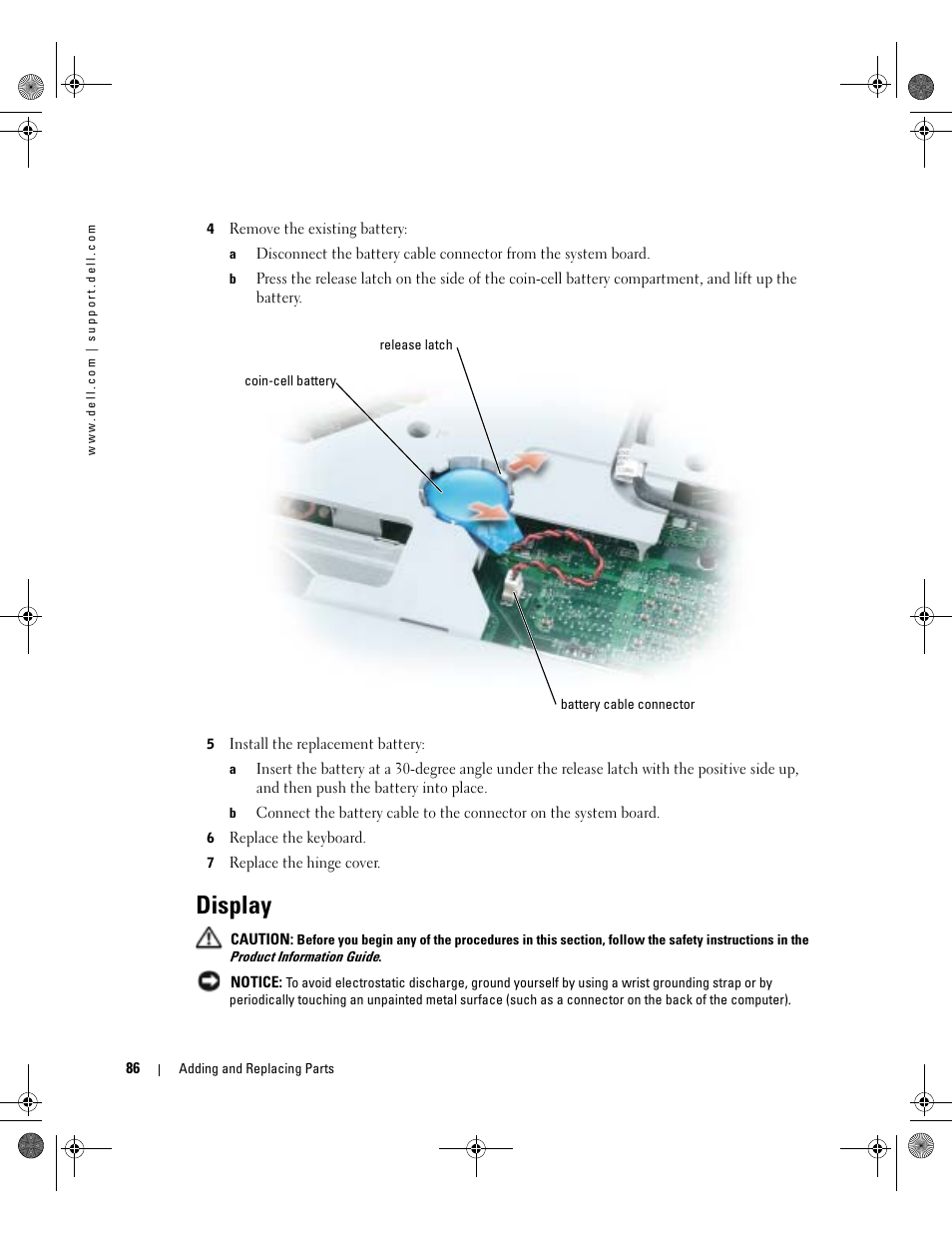 Display | Dell Inspiron 9200 User Manual | Page 86 / 122