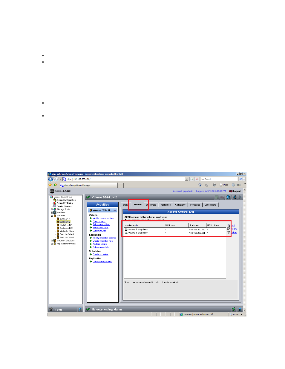 Configuration settings | Dell PowerVault DL2200 CommVault User Manual | Page 6 / 9