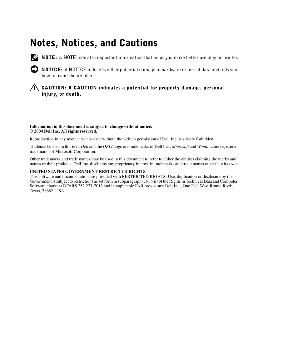 Dell 962 All In One Photo Printer User Manual | Page 3 / 122