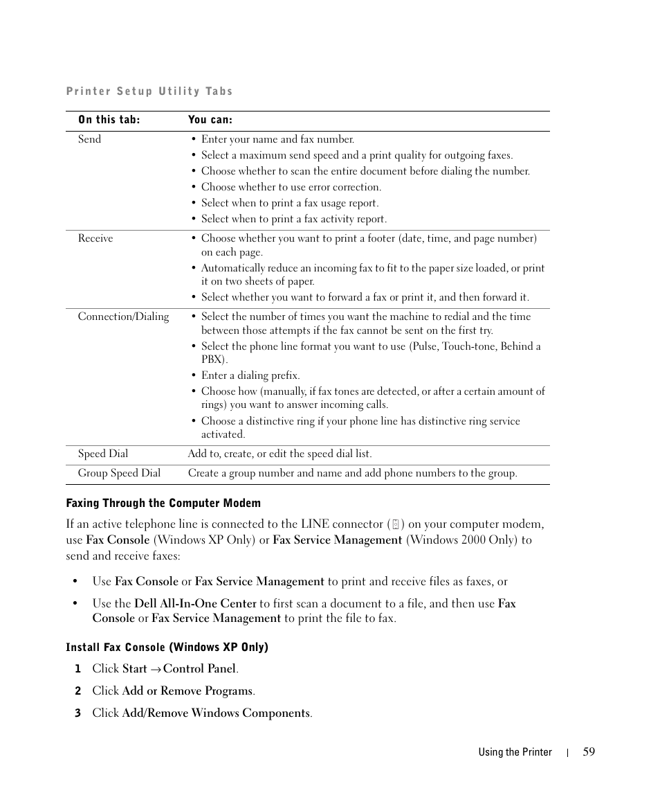 Dell 962 All In One Photo Printer User Manual | Page 59 / 122