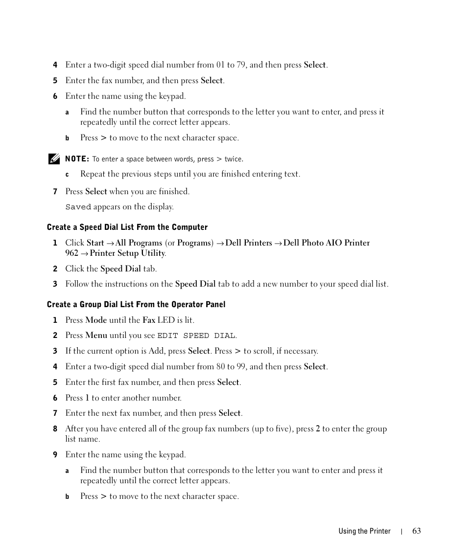 Dell 962 All In One Photo Printer User Manual | Page 63 / 122