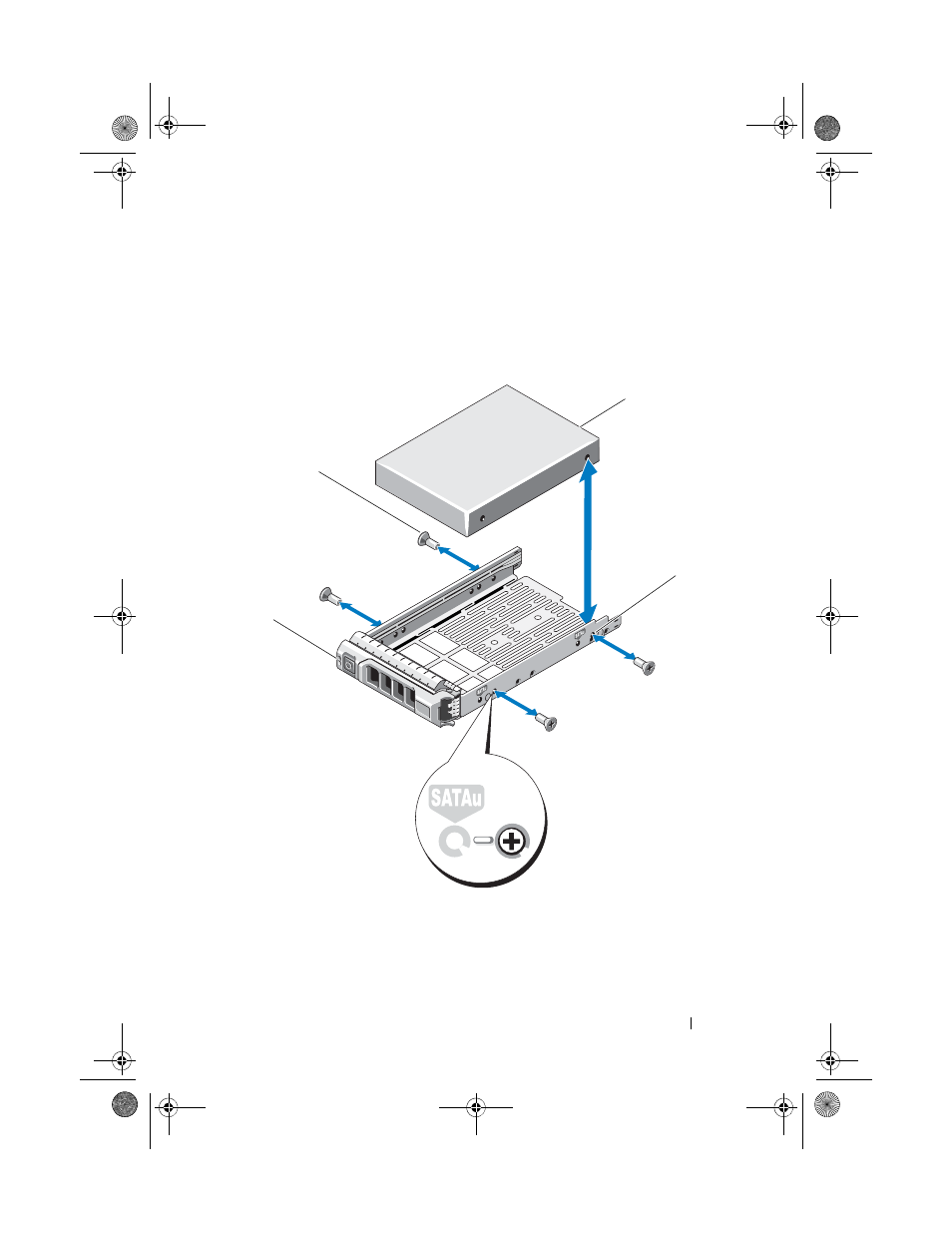 Removing a hard drive from a hard-drive carrier, Removing a hard drive from a, Hard-drive carrier | Dell PowerVault MD3220 User Manual | Page 207 / 272