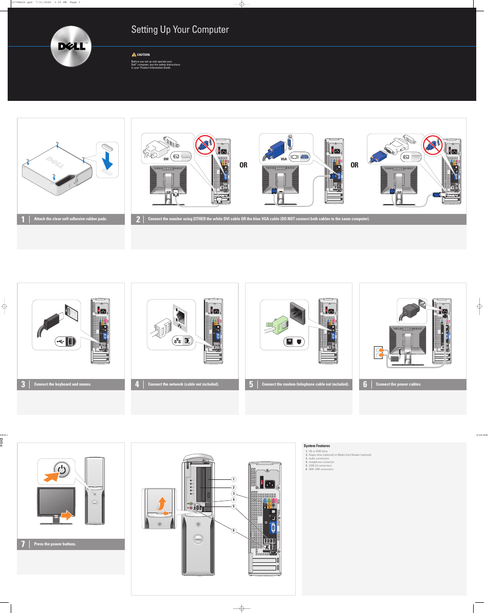 Dell XPS 210 User Manual | 2 pages