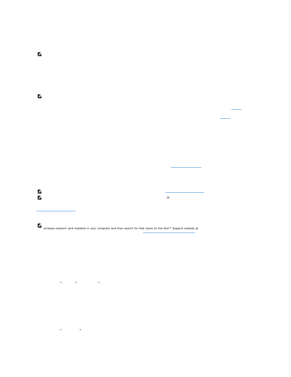 Connecting to a wlan | Dell Precision M2300 (Late 2007) User Manual | Page 44 / 104