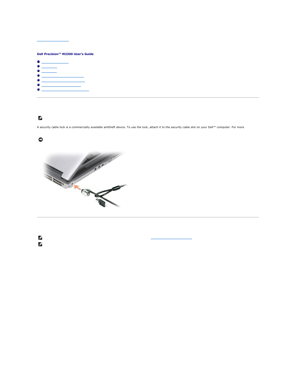 Securing your computer, Security cable lock, Smart card | About smart cards, Installing a smart card | Dell Precision M2300 (Late 2007) User Manual | Page 62 / 104