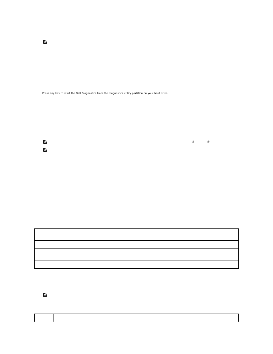 Dell diagnostics main menu | Dell Precision M2300 (Late 2007) User Manual | Page 86 / 104