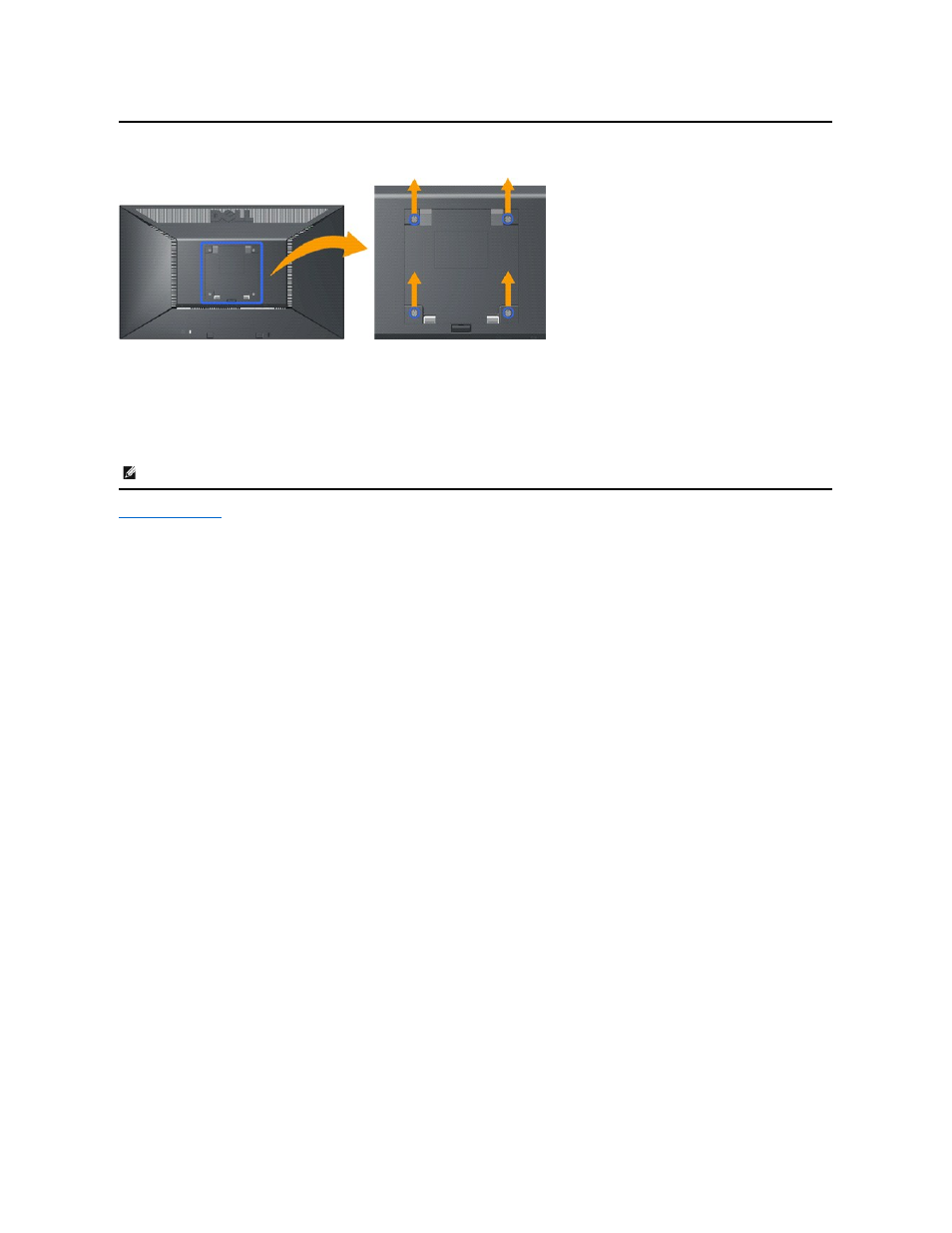 Wall mounting (optional) | Dell E2010H Monitor User Manual | Page 27 / 30