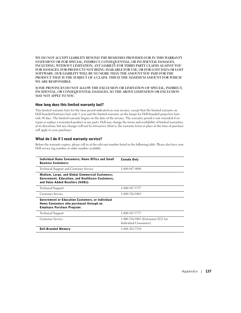 Dell Dimension 8300 User Manual | Page 137 / 146