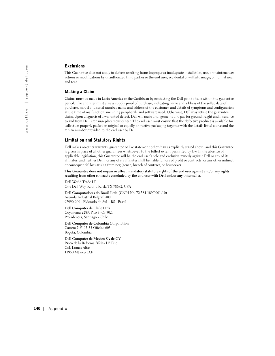 Dell Dimension 8300 User Manual | Page 140 / 146