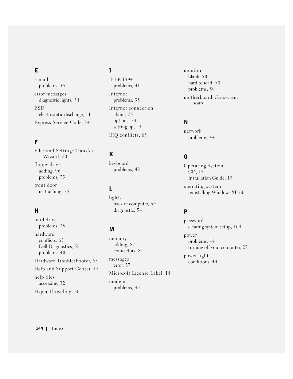 Dell Dimension 8300 User Manual | Page 144 / 146