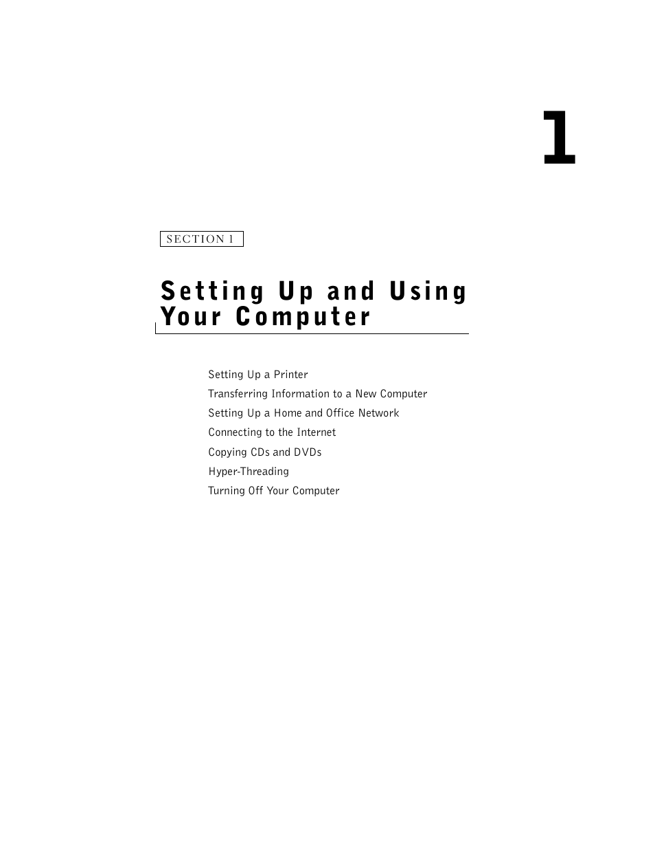 Setting up and using your computer, 1 setting up and using your computer | Dell Dimension 8300 User Manual | Page 17 / 146