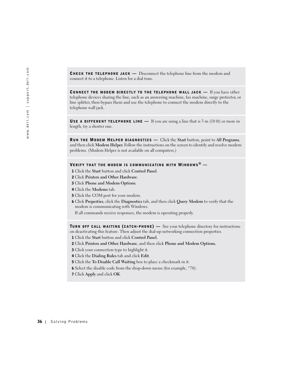 Dell Dimension 8300 User Manual | Page 36 / 146