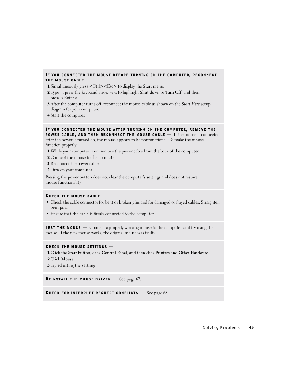 Dell Dimension 8300 User Manual | Page 43 / 146