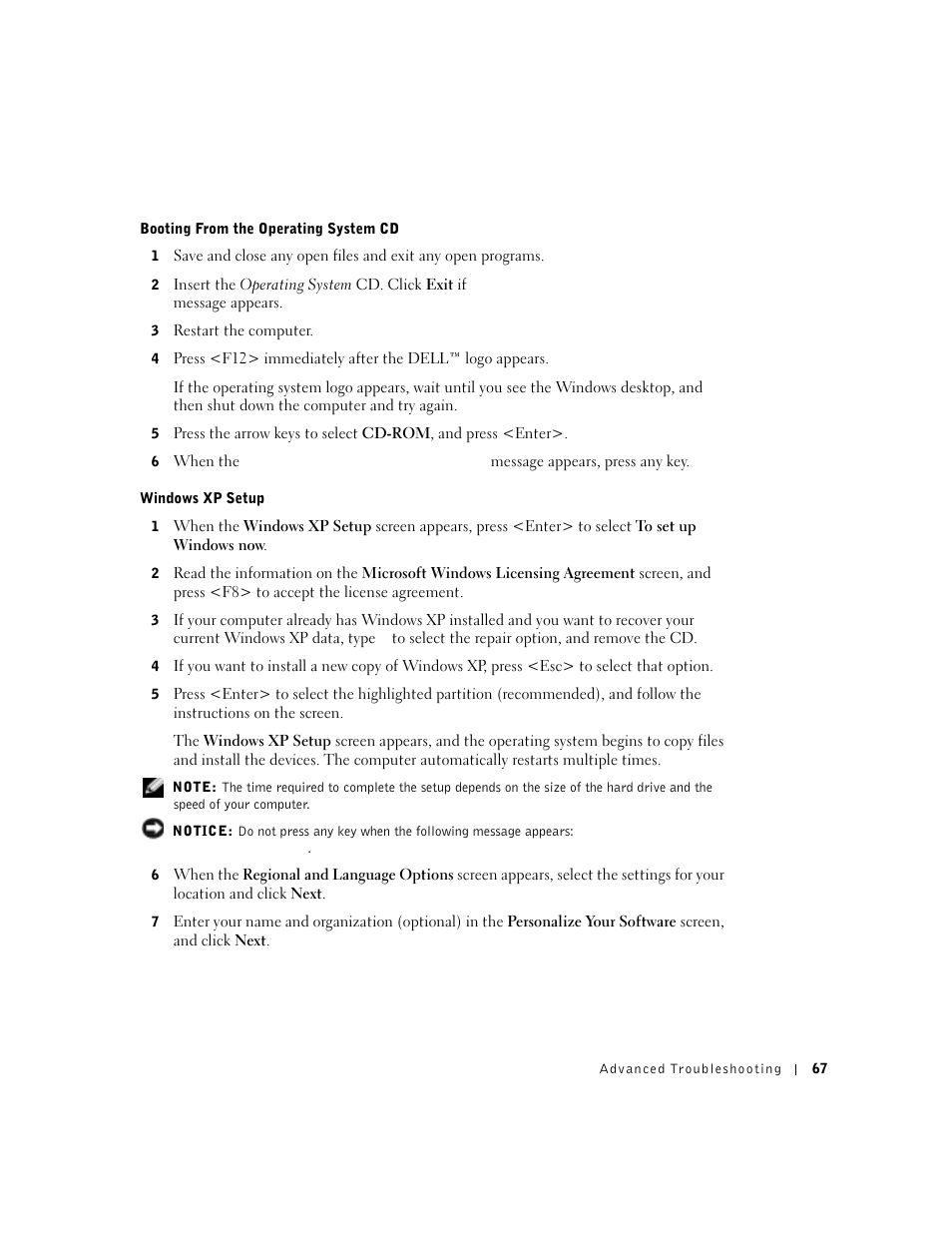 Dell Dimension 8300 User Manual | Page 67 / 146