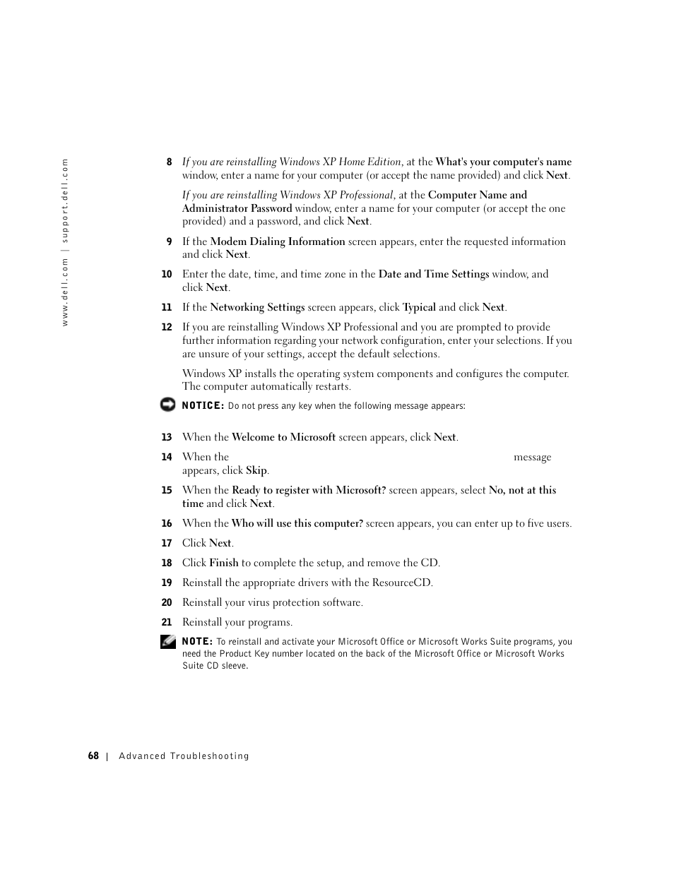 Dell Dimension 8300 User Manual | Page 68 / 146