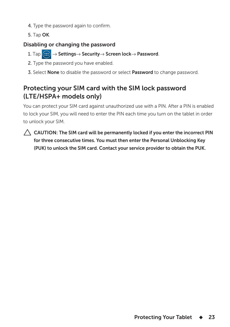 Dell Venue 7 3740 User Manual | Page 23 / 32