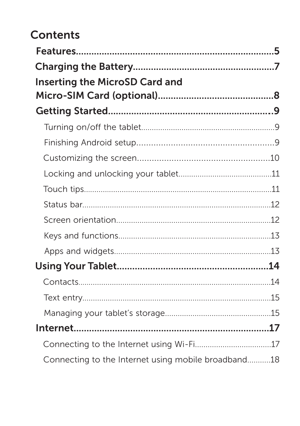Dell Venue 7 3740 User Manual | Page 3 / 32