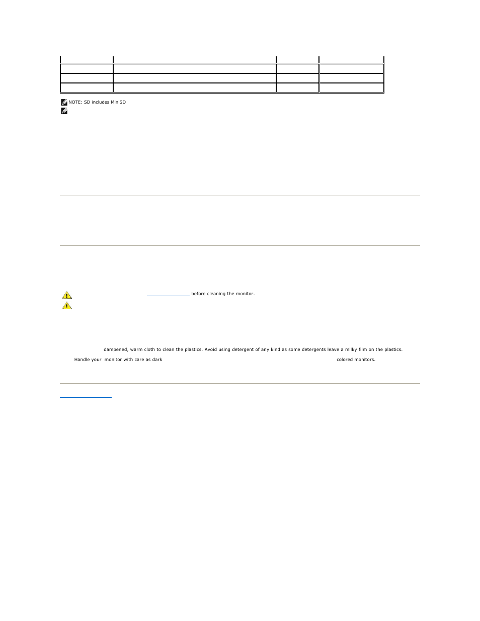 Plug and play capability, Maintenance guidelines, Caring for your monitor | Dell 2408WFP Monitor User Manual | Page 13 / 41