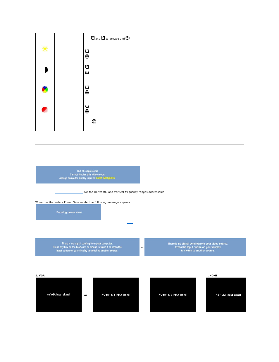 Osd warning messages | Dell 2408WFP Monitor User Manual | Page 26 / 41