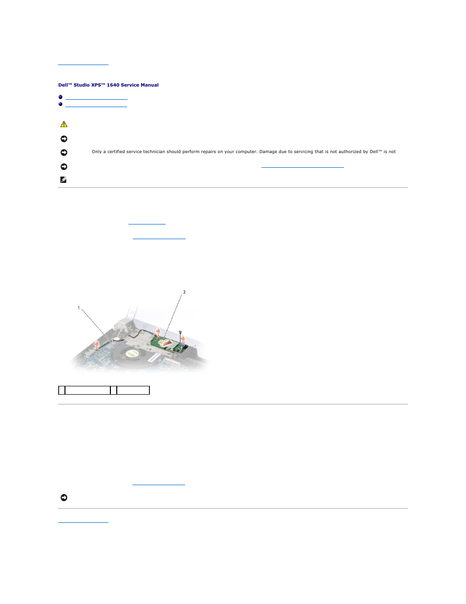 Tv tuner card (optional), Removing the tv tuner card, Replacing the tv tuner card | Dell Studio XPS 1647 (Early 2010) User Manual | Page 47 / 47