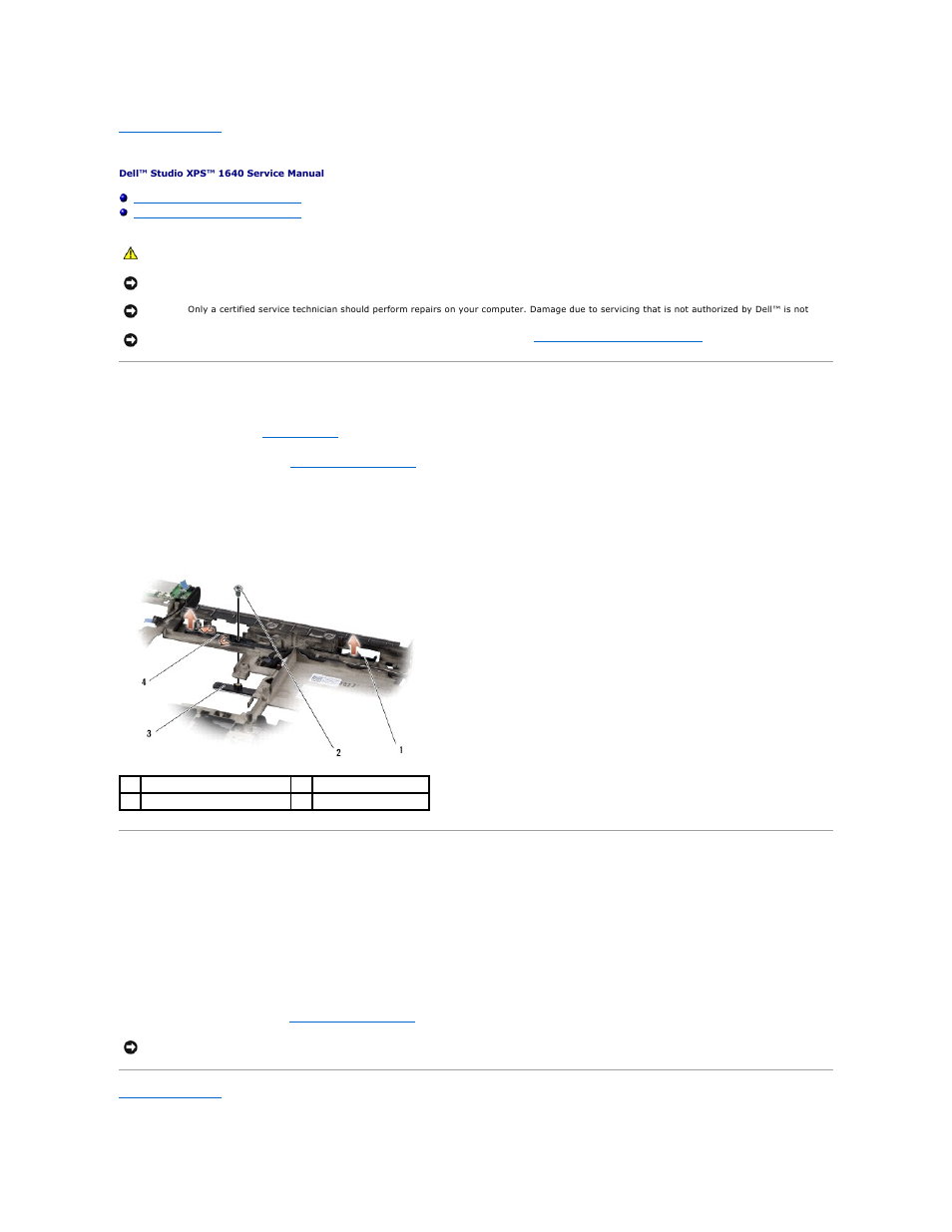 Battery latch assembly, Removing the battery latch assembly, Replacing the battery latch assembly | Dell Studio XPS 1647 (Early 2010) User Manual | Page 8 / 47