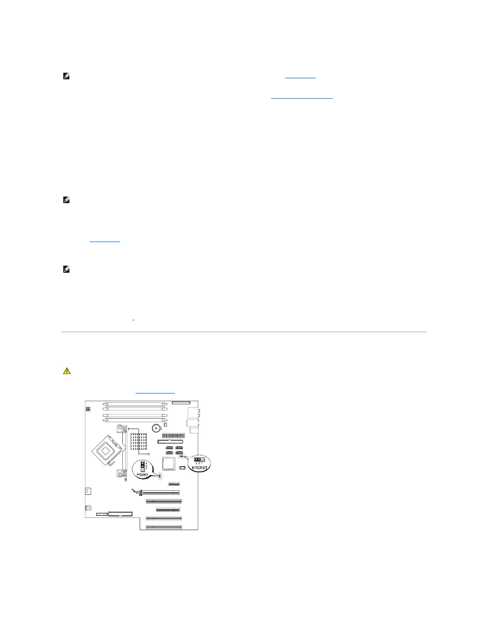 Clearing forgotten passwords | Dell Dimension 9100 User Manual | Page 46 / 52