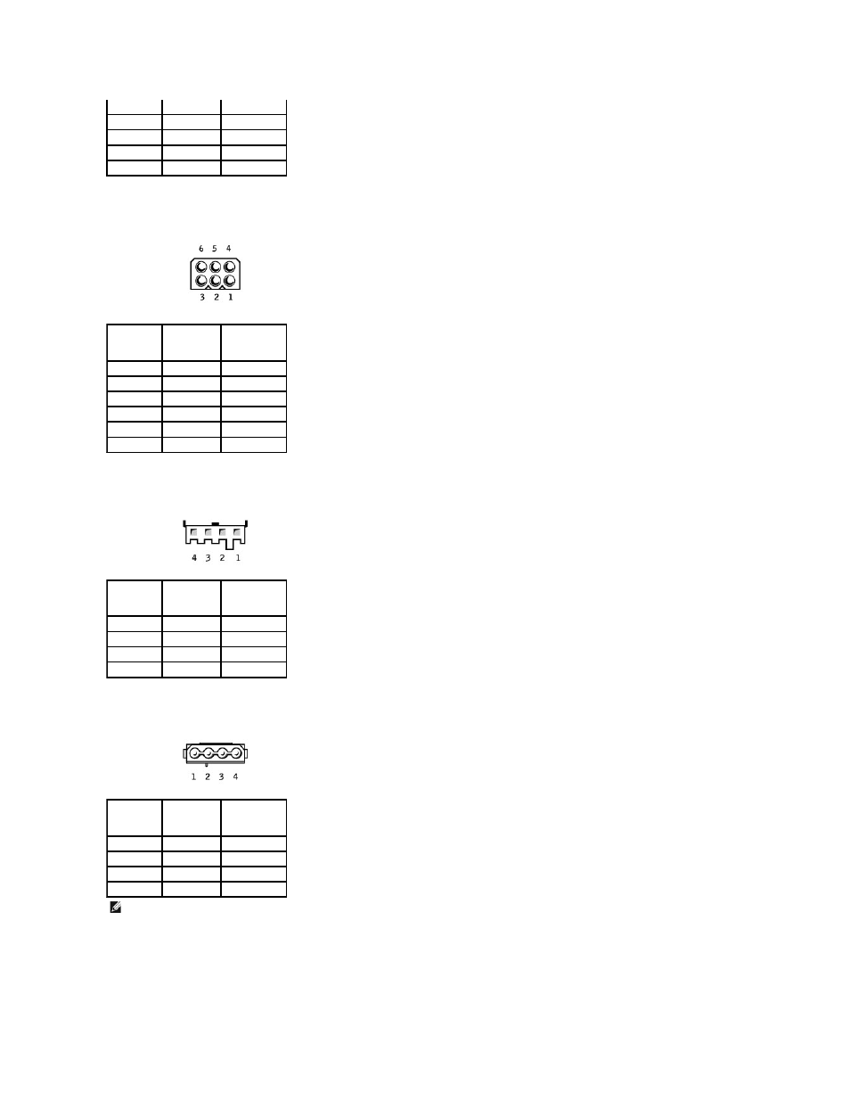 Dc power connector p4, Dc power connector p7, Dc power connectors p8, p9, and p10 | Dc power connector p11 | Dell Dimension 9100 User Manual | Page 51 / 52