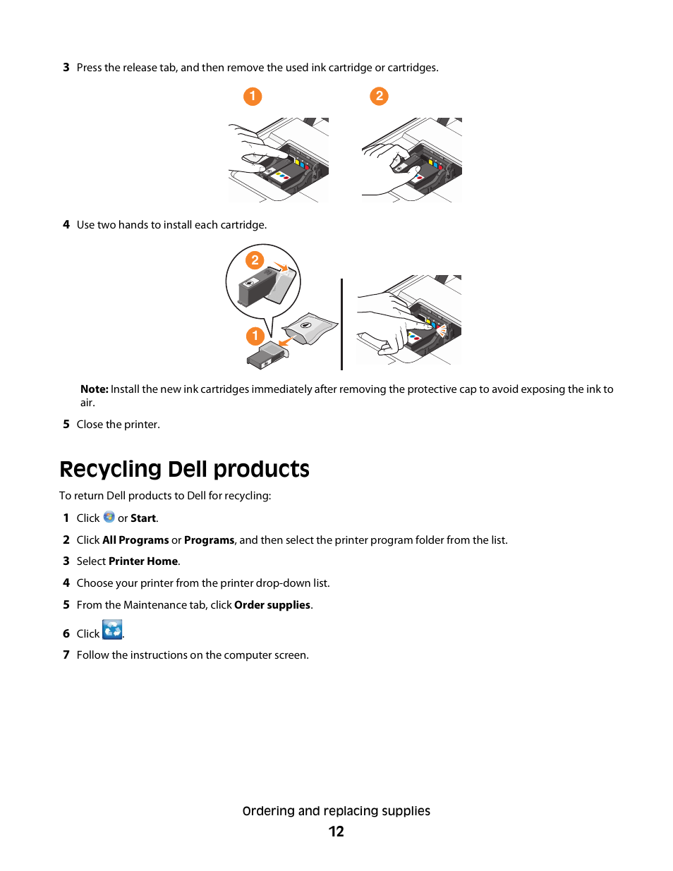 Recycling dell products | Dell V715w All In One Wireless Inkjet Printer User Manual | Page 12 / 150