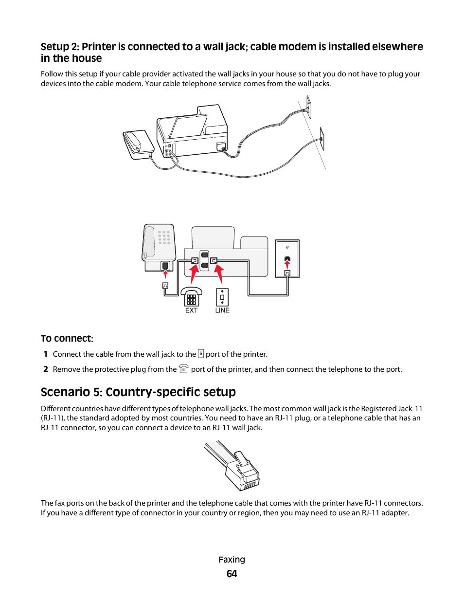 Scenario 5: country-specific setup | Dell V715w All In One Wireless Inkjet Printer User Manual | Page 64 / 150