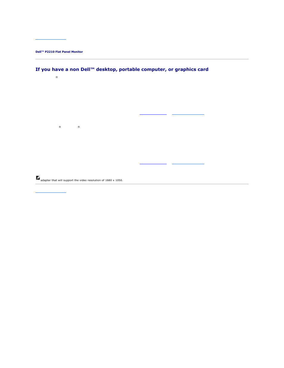 Setting up your monitor | Dell P2210 Monitor User Manual | Page 15 / 32