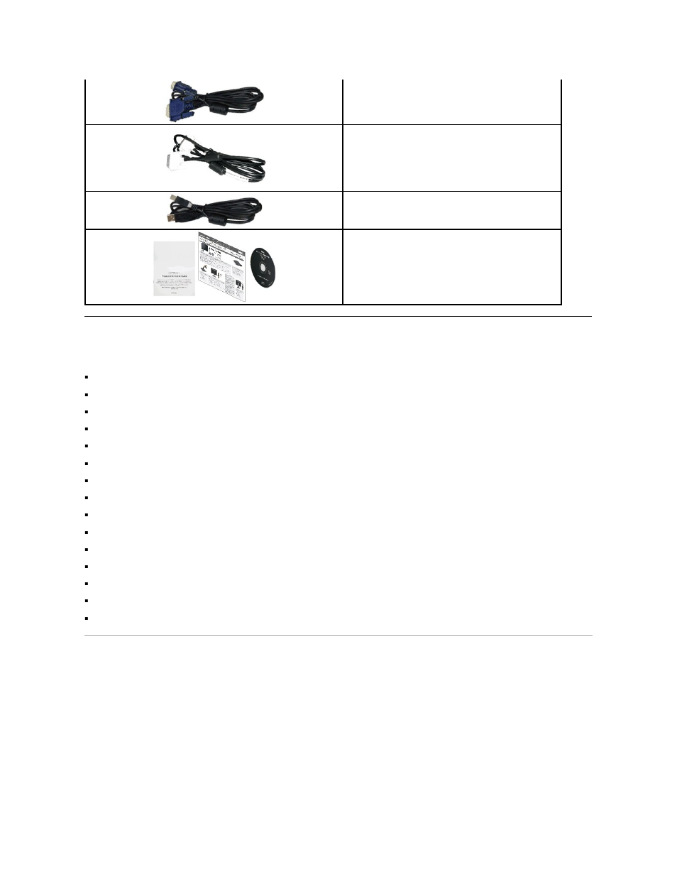 Product features, Identifying parts and controls, Front view | Dell P2210 Monitor User Manual | Page 3 / 32