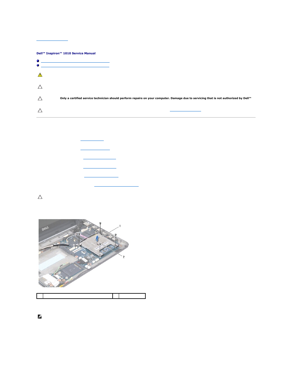 Dell Inspiron Mini 10 (1010, Early 2009) User Manual | Page 14 / 44