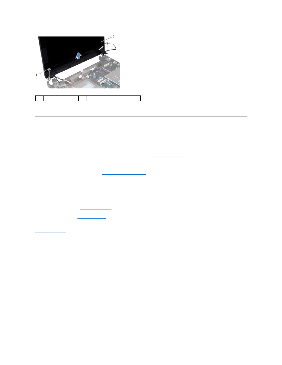 Replacing the display assembly | Dell Inspiron Mini 10 (1010, Early 2009) User Manual | Page 17 / 44