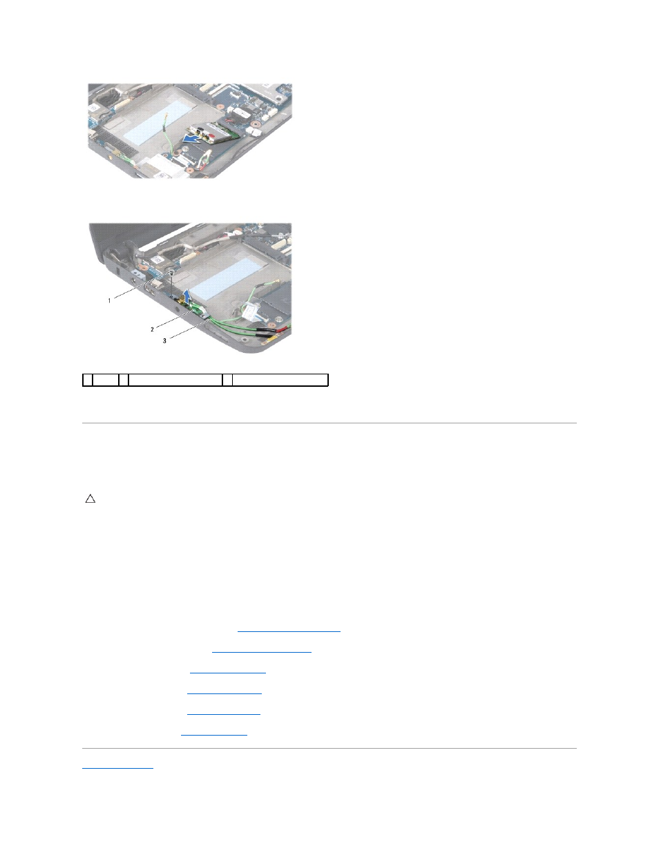 Replacing the tv tuner card | Dell Inspiron Mini 10 (1010, Early 2009) User Manual | Page 41 / 44