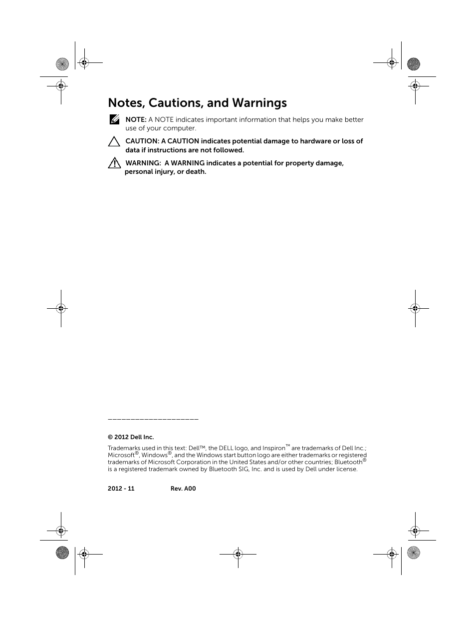Dell Inspiron 15 (3521, Late 2012) User Manual | Page 2 / 94