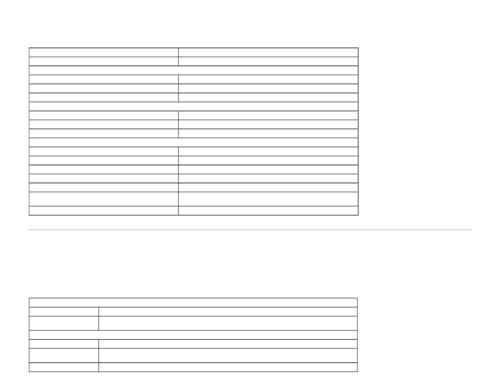 Physical characteristics, Environmental characteristics | Dell S1909WXWFP Monitor User Manual | Page 11 / 34