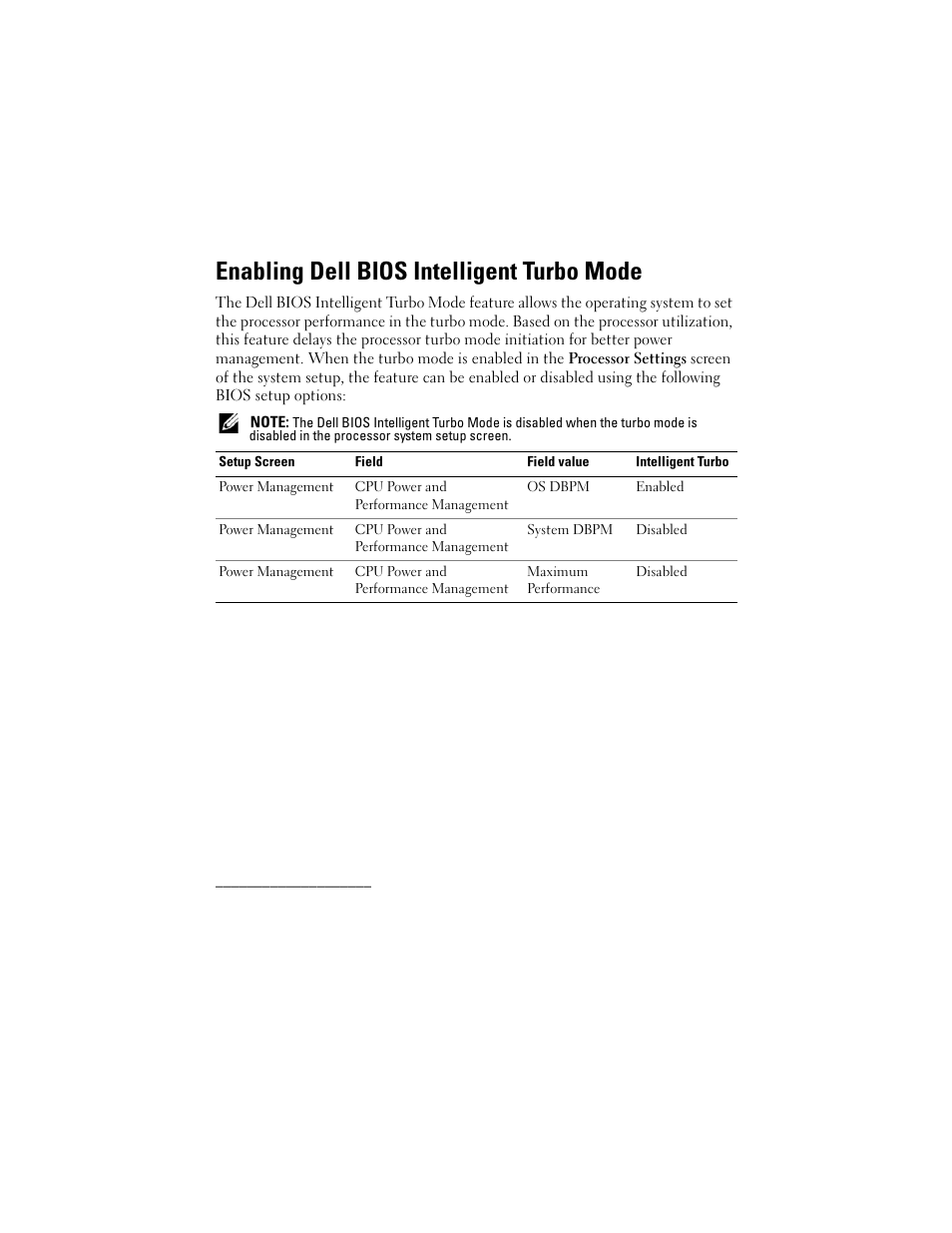 Enabling dell bios intelligent turbo mode | Dell PowerEdge R810 User Manual | Page 4 / 4