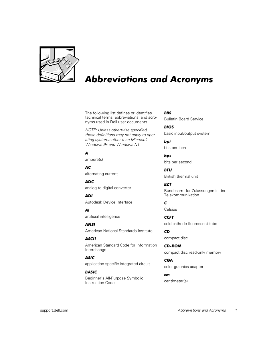 Abbreviations and acronyms, Sshqgl, Eeuhyldwlrqv dqg $furq\pv | Dell PowerVault 211S (SCSI) User Manual | Page 141 / 148