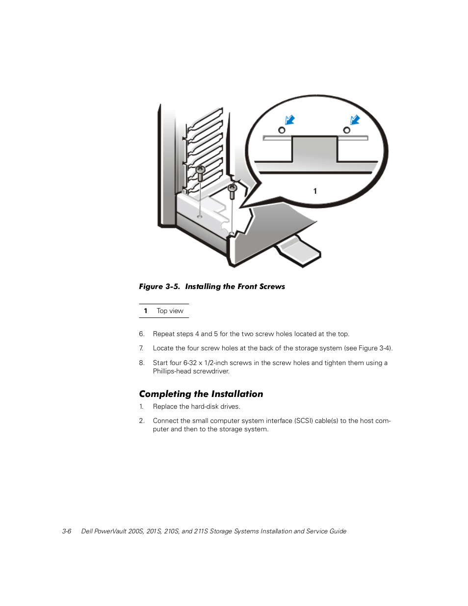 Completing the installation, Rpsohwlqj wkh ,qvwdoodwlrq | Dell PowerVault 211S (SCSI) User Manual | Page 38 / 148